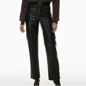 Aritzia Wilfred Melina high waist vegan faux leather pant
